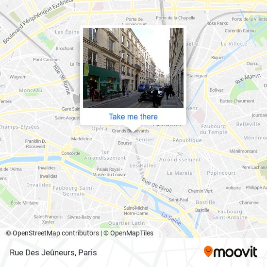 Rue Des Jeûneurs map