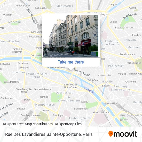 Rue Des Lavandières Sainte-Opportune map