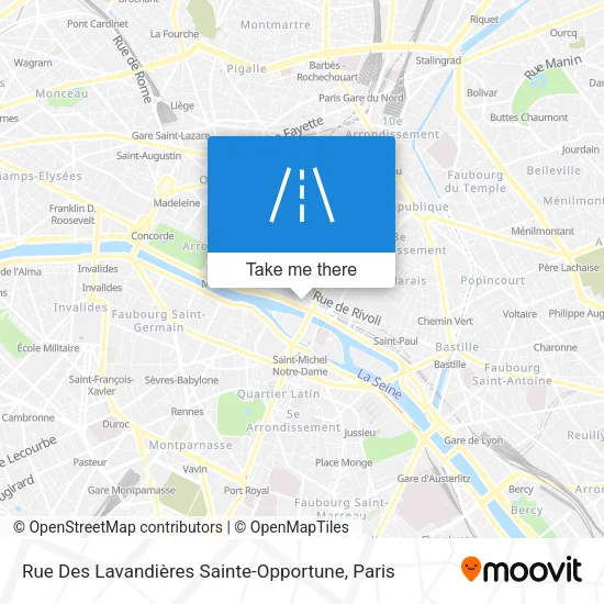 Rue Des Lavandières Sainte-Opportune map