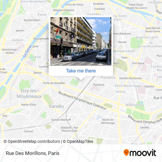 Rue Des Morillons map