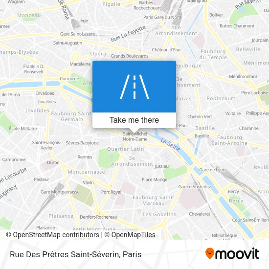 Rue Des Prêtres Saint-Séverin map