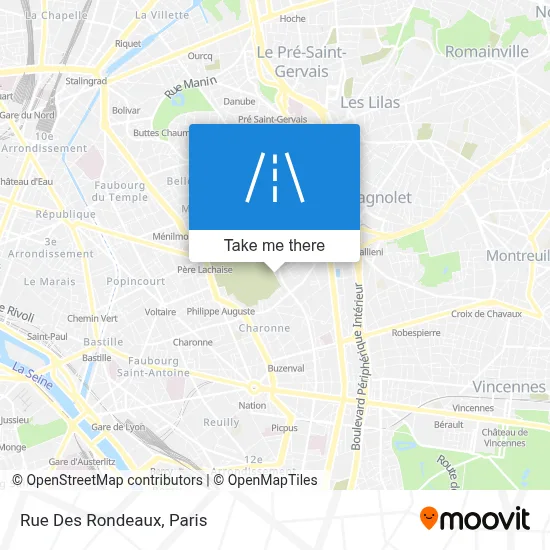 Rue Des Rondeaux map