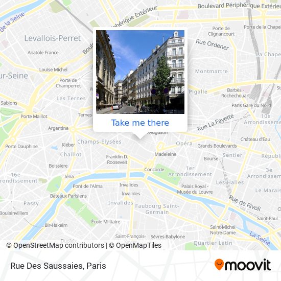 Rue Des Saussaies map