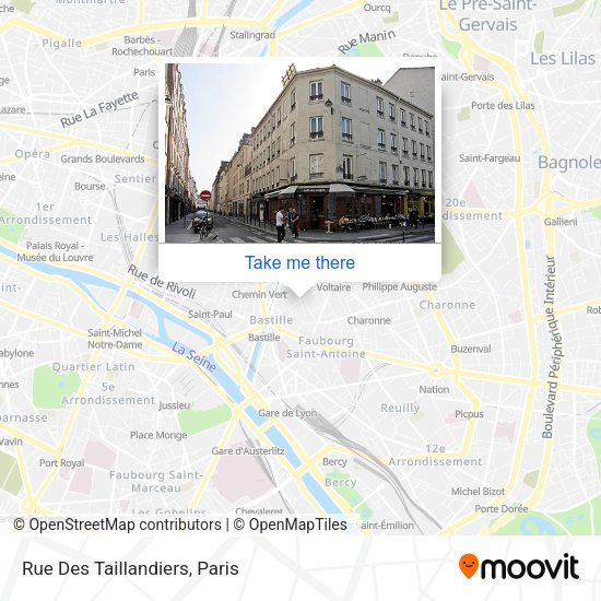 Rue Des Taillandiers map