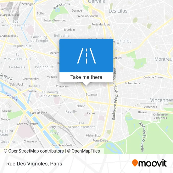 Rue Des Vignoles map