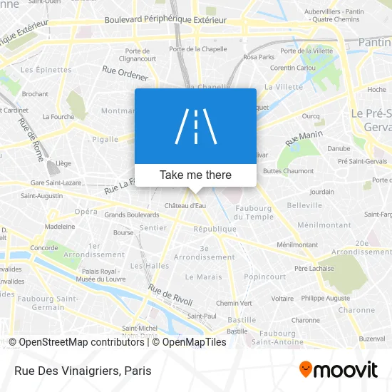 Rue Des Vinaigriers map