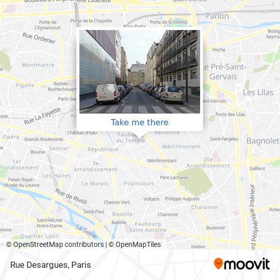 Rue Desargues map