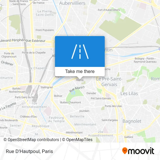 Rue D'Hautpoul map