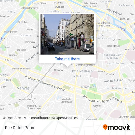 Rue Didot map