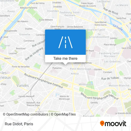 Rue Didot map