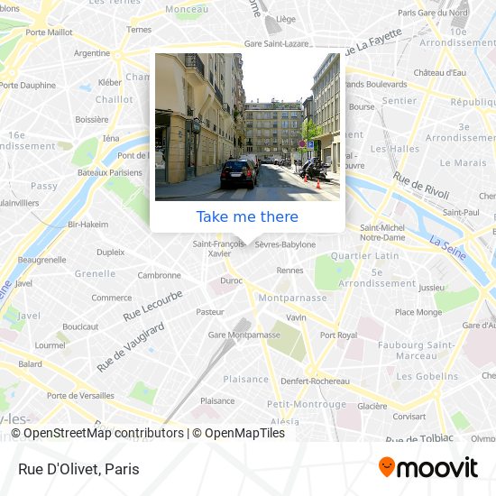 Rue D'Olivet map