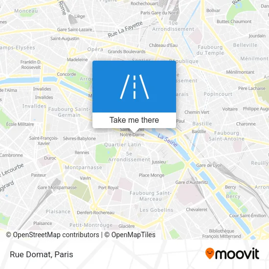 Rue Domat map