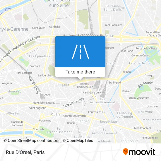 Rue D'Orsel map