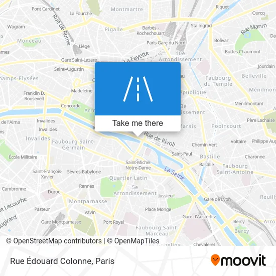 Rue Édouard Colonne map