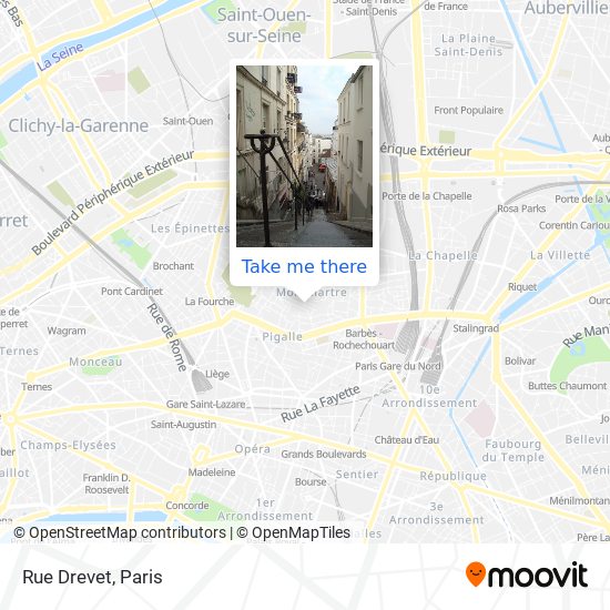 Rue Drevet map