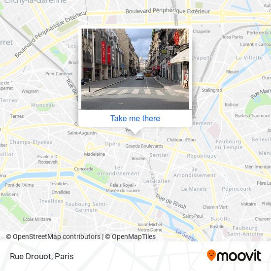 Rue Drouot map