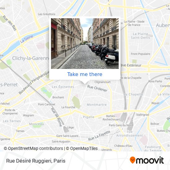 Mapa Rue Désiré Ruggieri