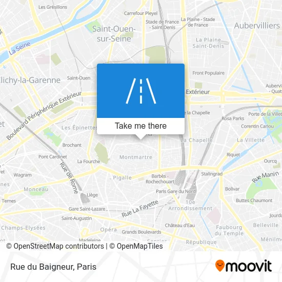 Rue du Baigneur map