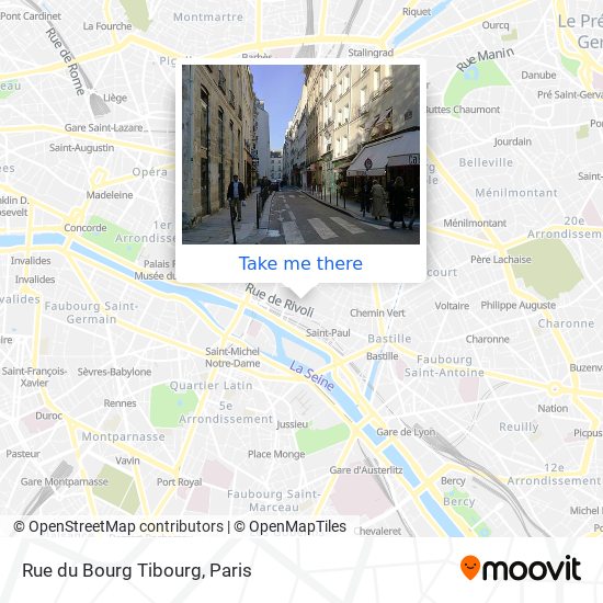 Rue du Bourg Tibourg map