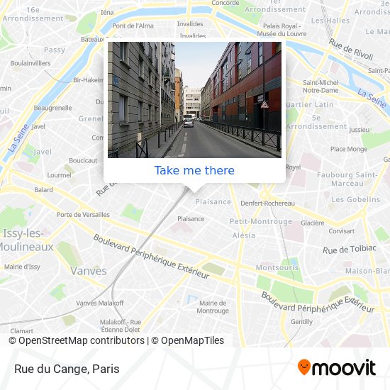 Mapa Rue du Cange