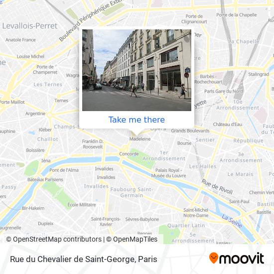 Rue du Chevalier de Saint-George map