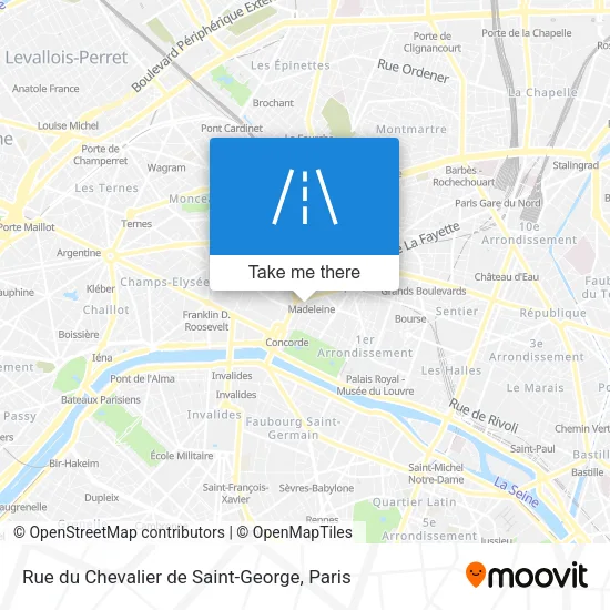 Rue du Chevalier de Saint-George map