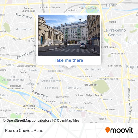 Mapa Rue du Chevet