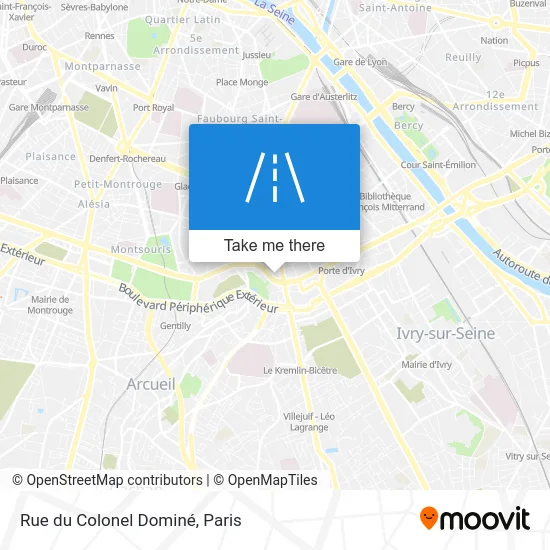 Rue du Colonel Dominé map