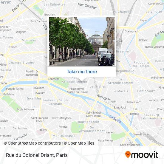 Mapa Rue du Colonel Driant