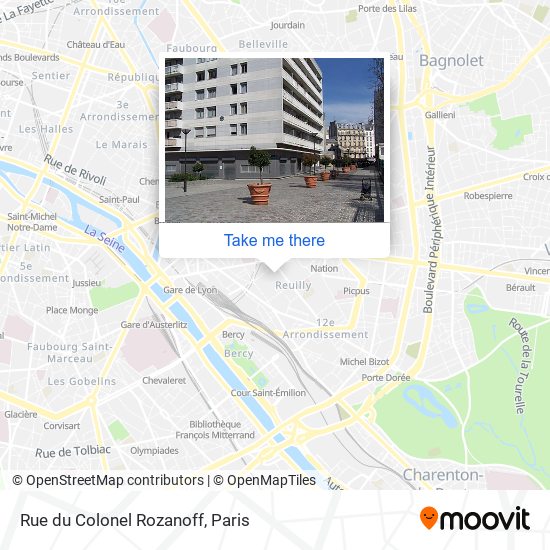Mapa Rue du Colonel Rozanoff