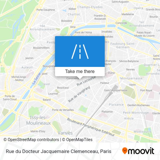 Rue du Docteur Jacquemaire Clemenceau map