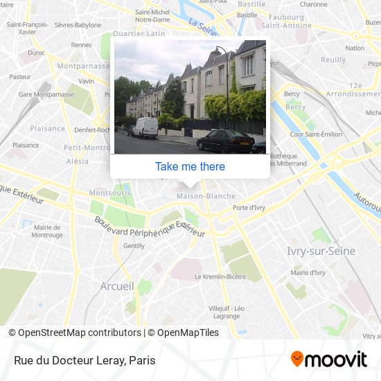 Mapa Rue du Docteur Leray