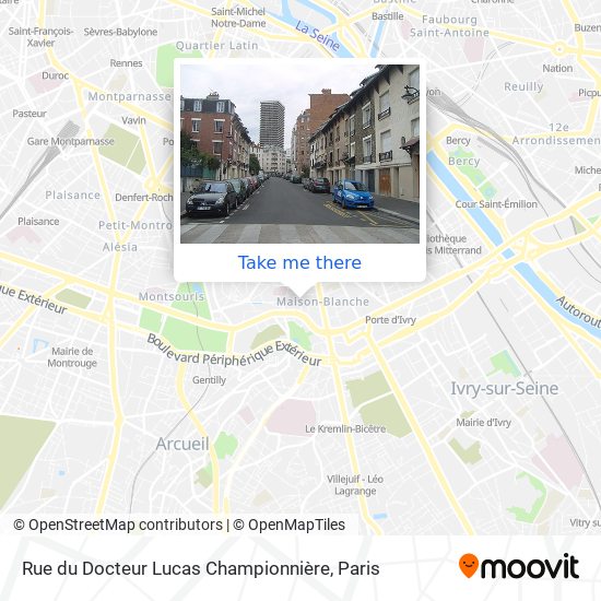 Mapa Rue du Docteur Lucas Championnière