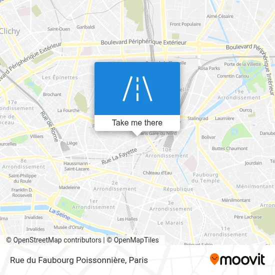 Rue du Faubourg Poissonnière map