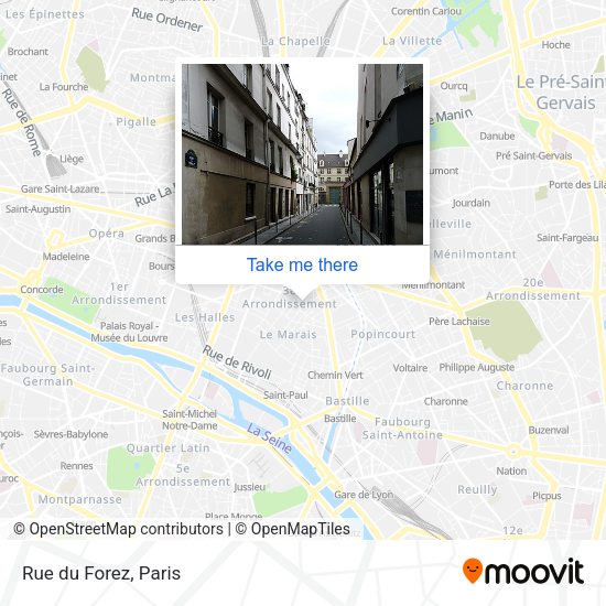 Rue du Forez map