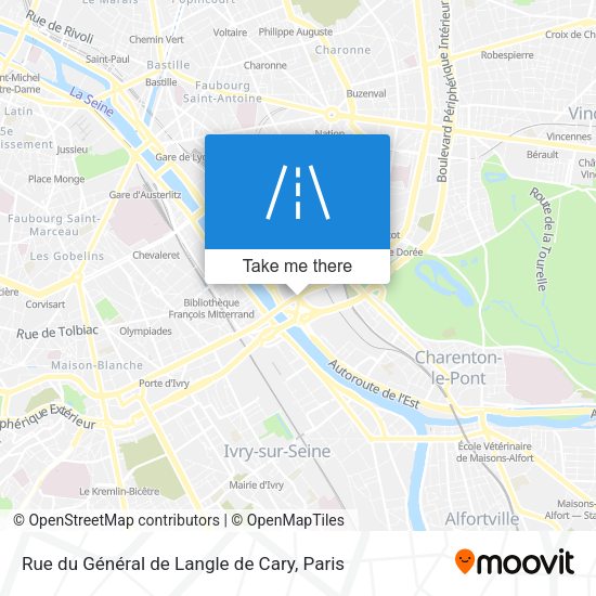 Rue du Général de Langle de Cary map
