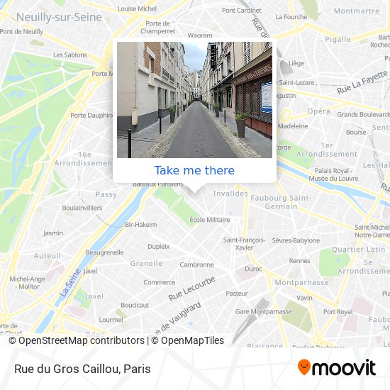 Mapa Rue du Gros Caillou