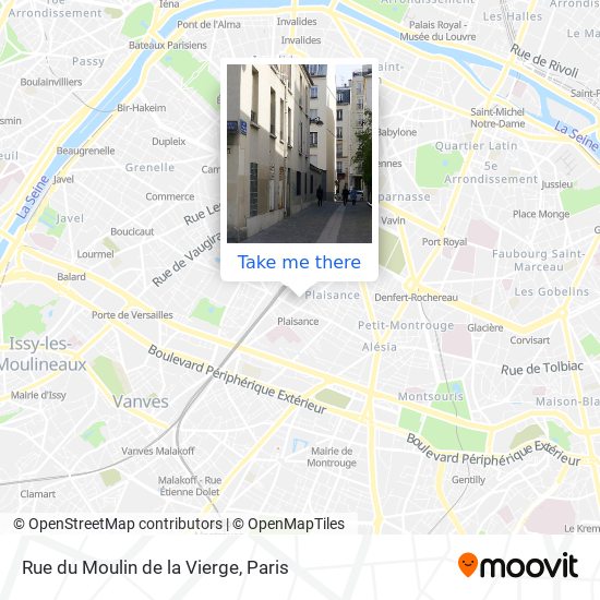 Rue du Moulin de la Vierge map