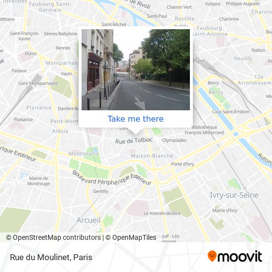 Mapa Rue du Moulinet