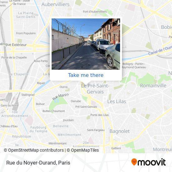 Mapa Rue du Noyer-Durand