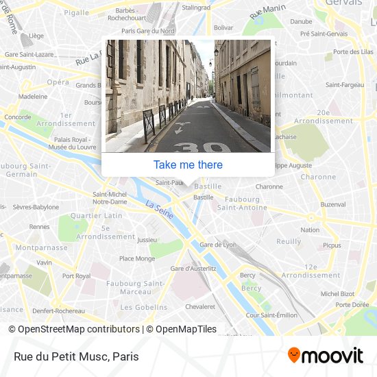 Mapa Rue du Petit Musc