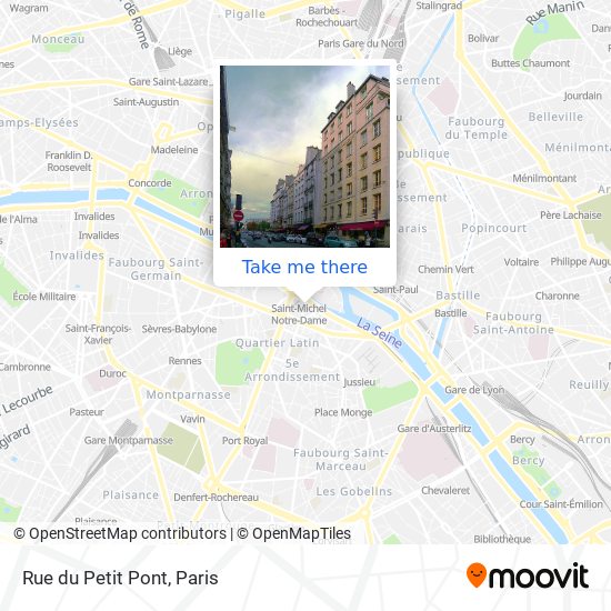 Mapa Rue du Petit Pont