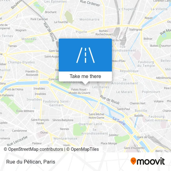 Rue du Pélican map