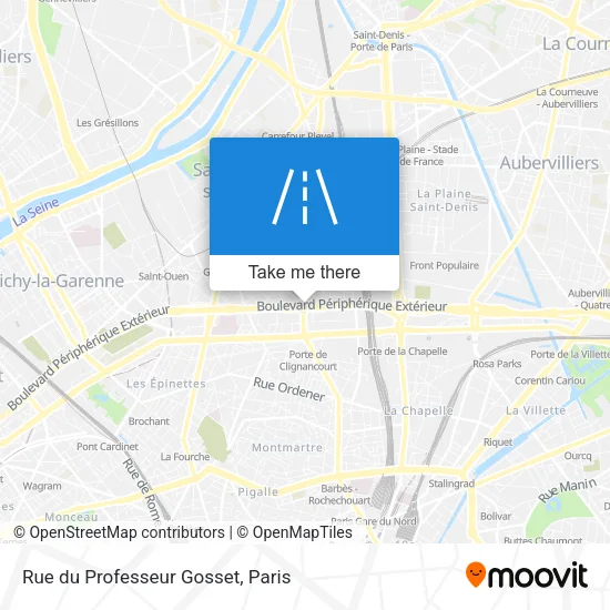 Rue du Professeur Gosset map
