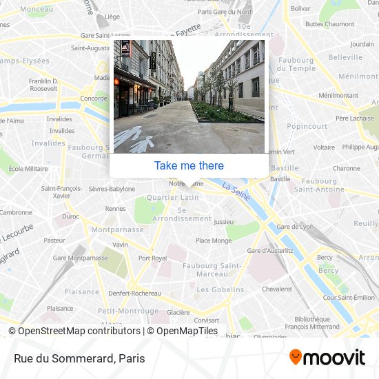 Rue du Sommerard map