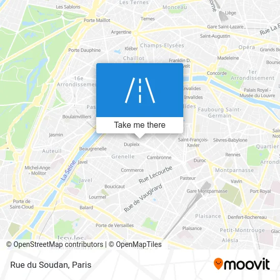 Rue du Soudan map