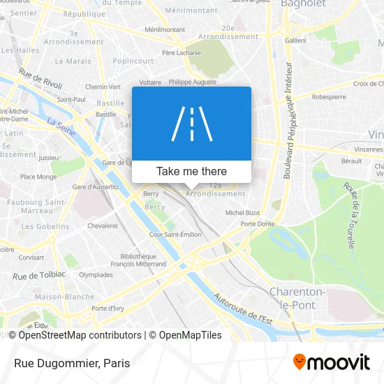 Rue Dugommier map