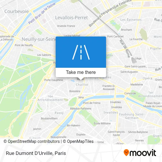 Rue Dumont D'Urville map