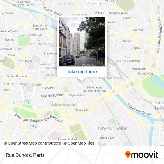 Mapa Rue Dunois