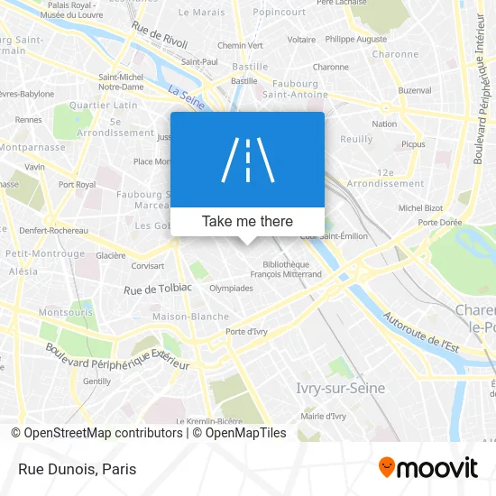 Rue Dunois map